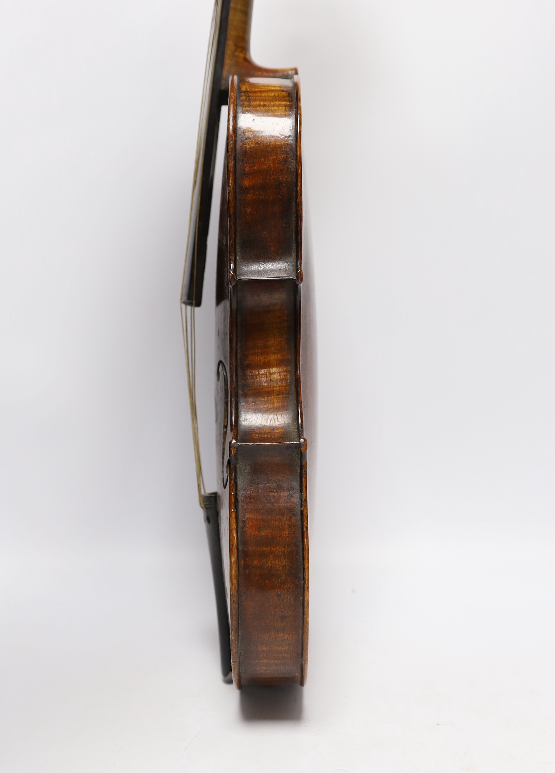 A 19th century German Stradivarius style violin, labelled ATS
